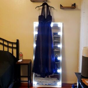 Betsy & Adam Halter Gown Purple size 16